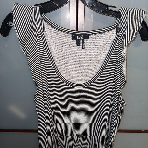 Paige Jemima Ruffle Sleeveless Top - Womens size Large - Picture 1 of 5